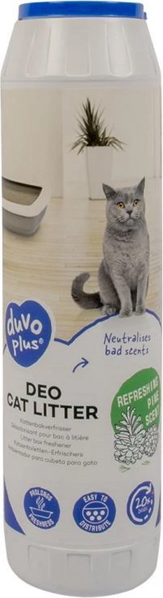 Duvo+ Deo Kattenbakverfrisser Dennengeur 750gram 3 Duvo+ Deo Kattenbakverfrisser Dennengeur 750gram