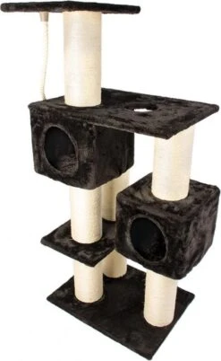 Duvo+ Krabpaal Barbara Beige/zwart 60x45x136cm