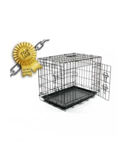 Duvo Draadkooi Topline 2 Deuren Plastic Schuif | Worldofanimals.nl Heeft Het!