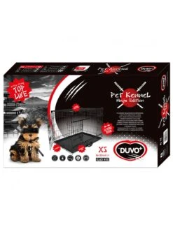 Duvo+ Draadkooi Ninja Edition Met Schuifdeur Zwart 56x33x41 Cm -Duvo duvo draadkooi ninja edition met schuifdeur zwart 56x33x41 cm 1 1