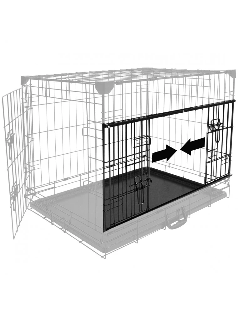 Duvo+ Draadkooi Ninja Edition Met Schuifdeur Zwart 76x53x61 Cm 4 Duvo+ Draadkooi Ninja Edition Met Schuifdeur Zwart 76x53x61 Cm - Afbeelding 2