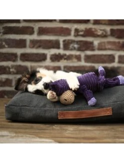 Duvo Heavy Cotton Block Kussen Siesta Oyster 110x70x12cm Antraciet -Duvo heavy cotton block kussen siesta oyster 110x70x12cm antraciet 2