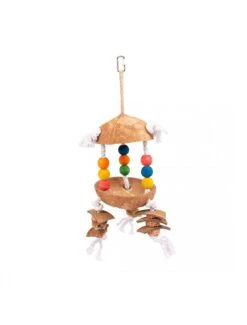 Duvo Kleurrijk Speeltje M Cocos En Blokjes Op Touw | Worldofanimals.nl Heeft Het!