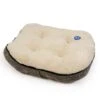 Duvo Kussen Ovaal Fleece Ergo S - 82x65x15CM Grijs/wit -Duvo kussen ovaal fleece ergo s 82x65x15cm grijs wit