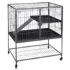 Duvo Loft Benny Fretten- En Rattenverblijf 91,5x61,5x104CM Zwart -Duvo loft benny fretten en rattenverblijf 915x615x104cm zwart