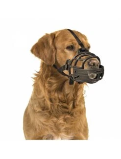 Duvo Muilkorf Rubber Large Zwart/rood -Duvo muilkorf rubber large zwart rood 4