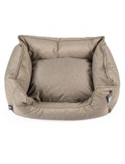 Duvo -Duvo poly bed siesta praline l 110x85x26cm beige zwart 1