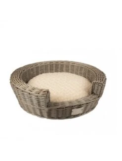 Duvo Provence Rieten Instapmand Met Kussen | Worldofanimals.nl Heeft Het!