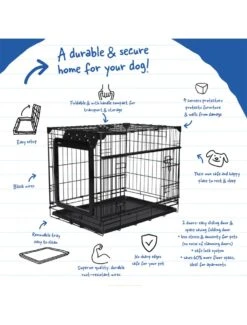 Duvo Topline Draadkooi Schuif- & Vouwdeur Zwart 91x61x69cm -Duvo topline draadkooi schuif vouwdeur zwart 91x61x69cm 1 1