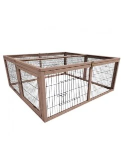 Duvo Woodland Konijnenhok Jumper Forest S - 120x120x48cm Taupe